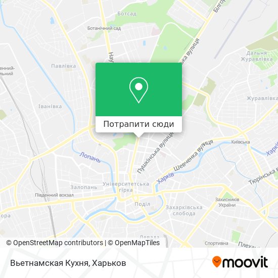 Карта Вьетнамская Кухня