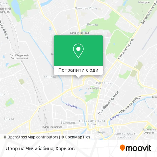 Карта Двор на Чичибабина