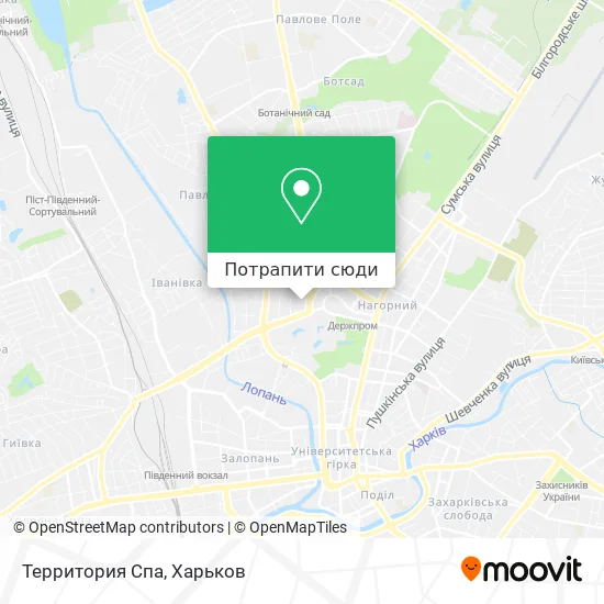 Карта Территория Спа