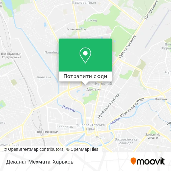 Карта Деканат Мехмата