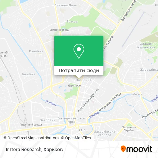 Карта Ir Itera Research