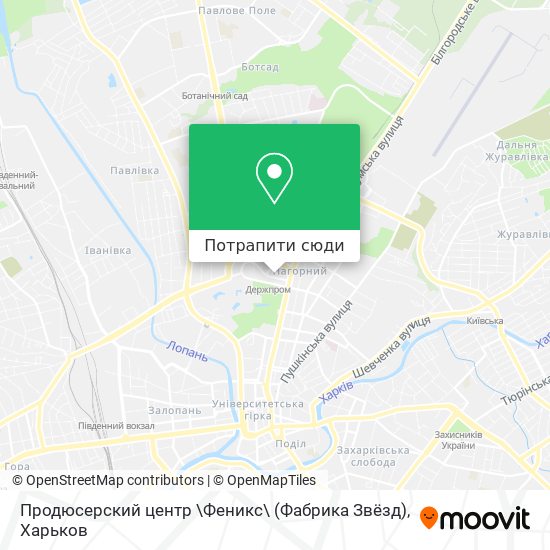 Карта Продюсерский центр \Феникс\ (Фабрика Звёзд)