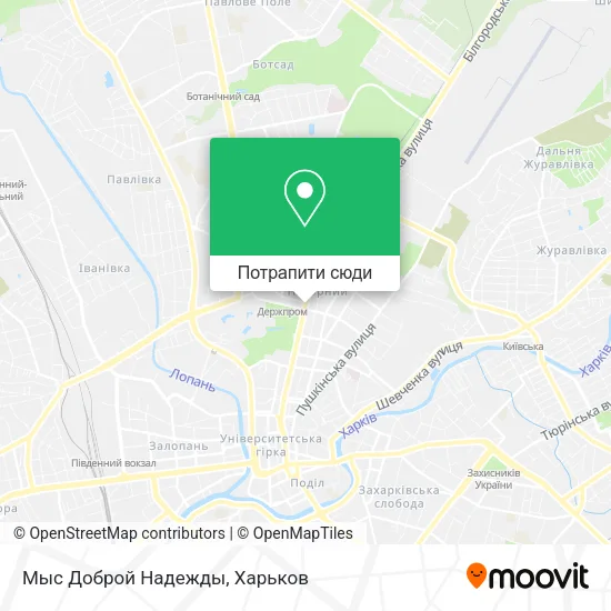 Карта Мыс Доброй Надежды