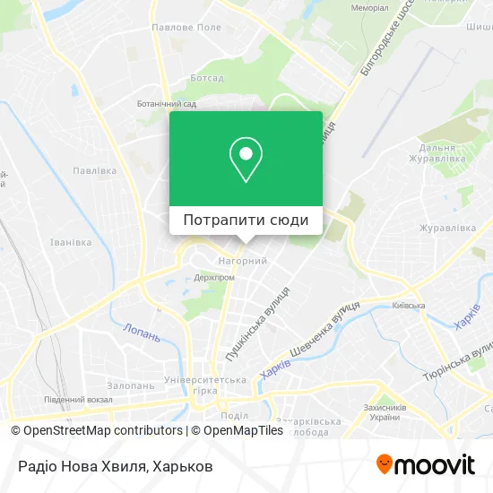 Карта Радіо Нова Хвиля