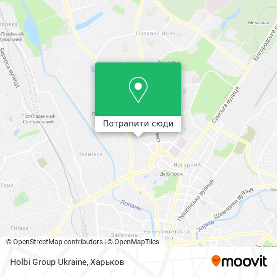 Карта Holbi Group Ukraine