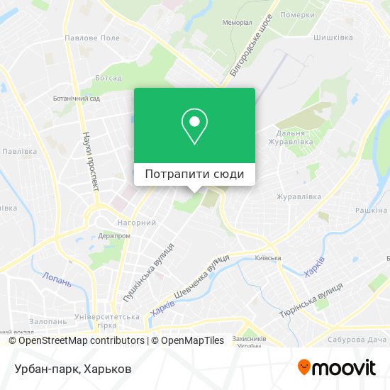 Карта Урбан-парк