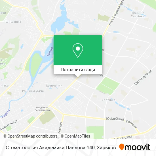 Карта Стоматология Академика Павлова 140