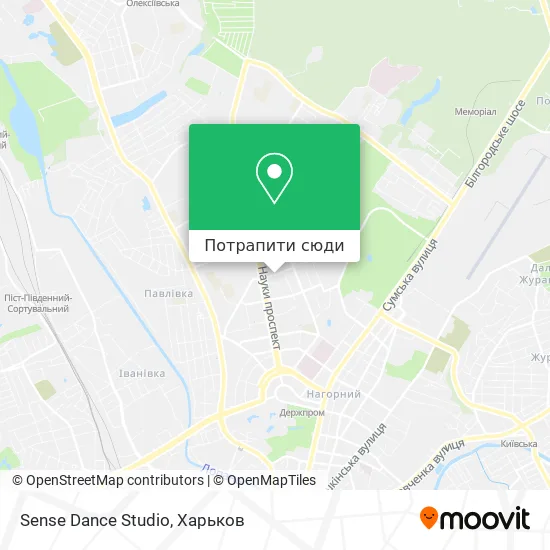 Карта Sense Dance Studio