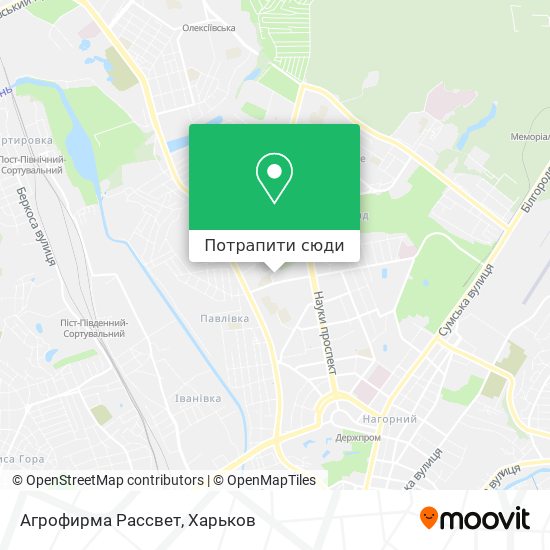 Карта Агрофирма Рассвет