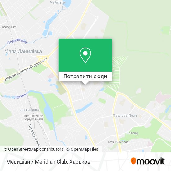Карта Меридіан / Meridian Club