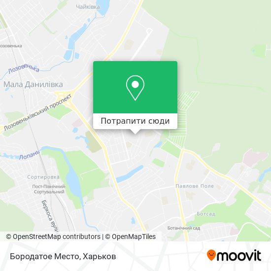 Карта Бородатое Место