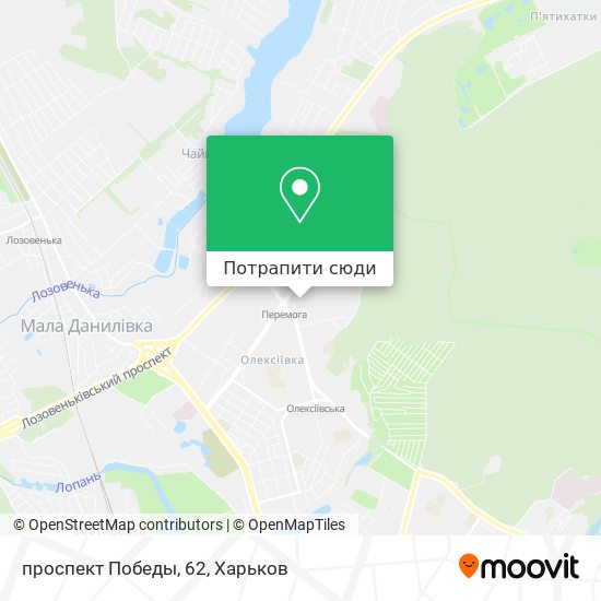 Карта проспект Победы, 62