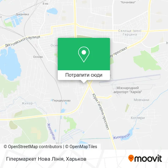 Карта Гіпермаркет Нова Лінія