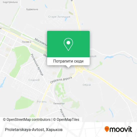 Карта Proletarskaya-Avtost