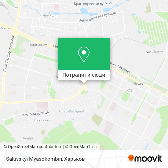 Карта Saltivskyi Myasokombin