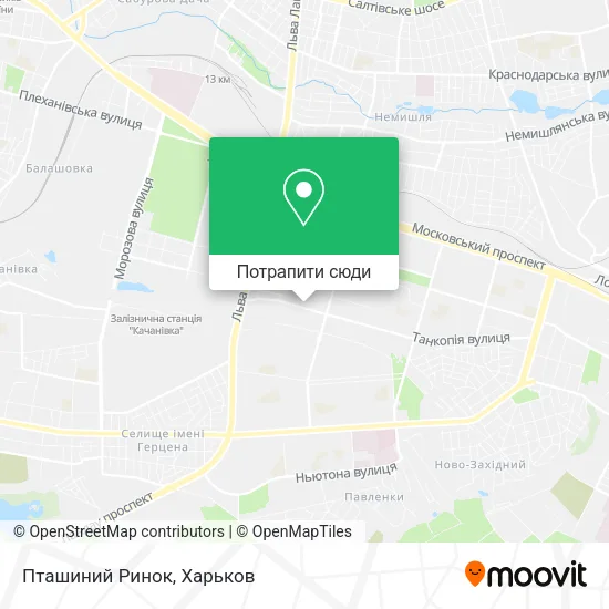 Карта Пташиний Ринок