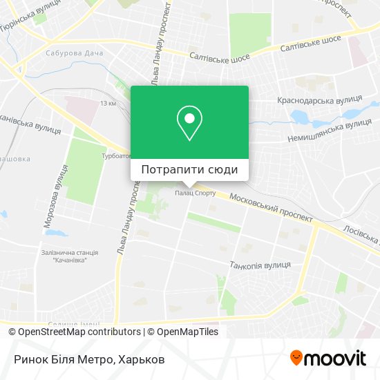 Карта Ринок Біля Метро