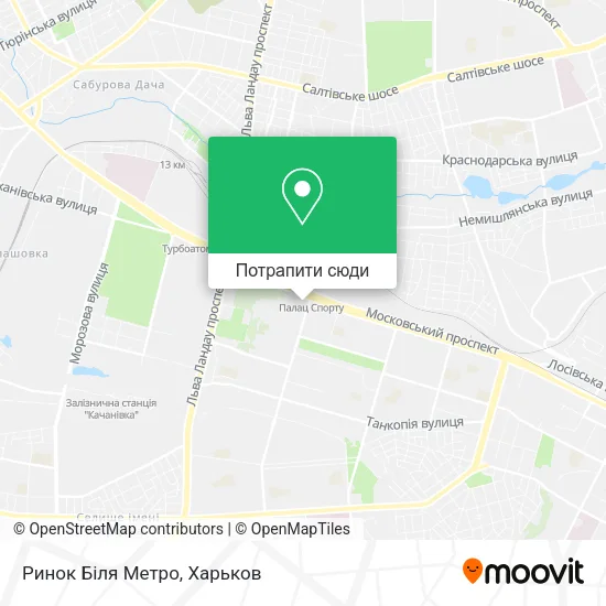Карта Ринок Біля Метро