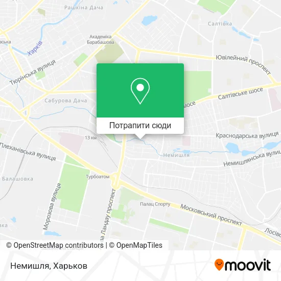 Карта Немишля