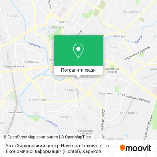 Карта Зат /Харківський центр Науково-Технічної Та Економічної Інформації/ (Hcntei)