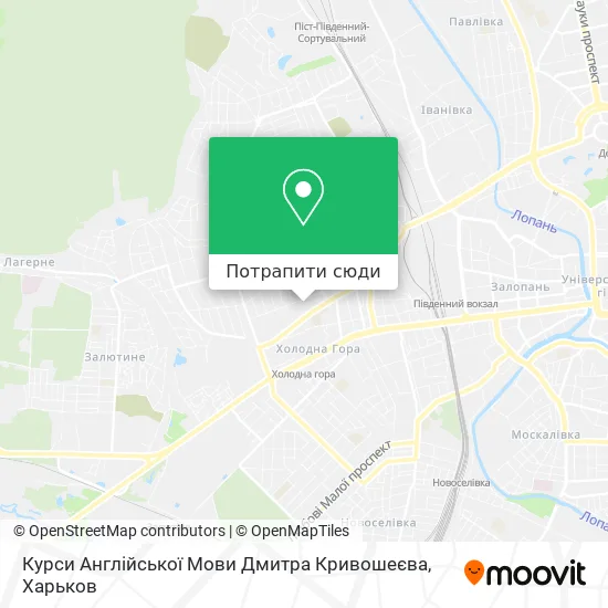 Карта Курси Англійської Мови Дмитра Кривошеєва