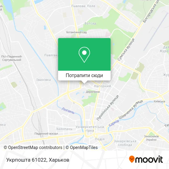 Карта Укрпошта 61022