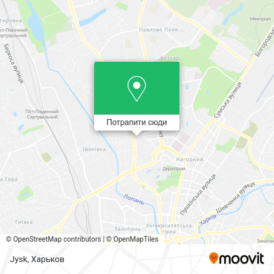 Карта Jysk