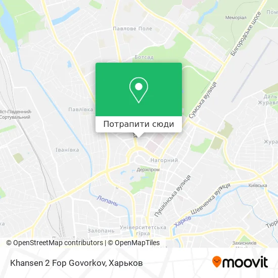 Карта Khansen 2 Fop Govorkov