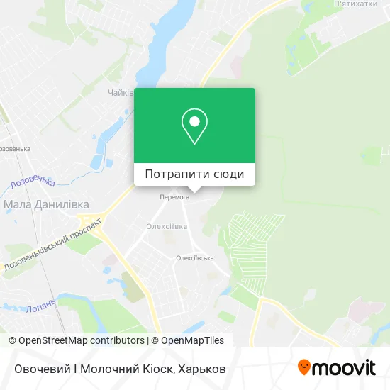 Карта Овочевий І Молочний Кіоск