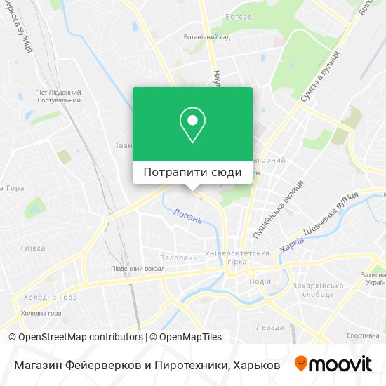 Карта Магазин Фейерверков и Пиротехники