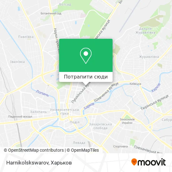 Карта Harnikolskswarov