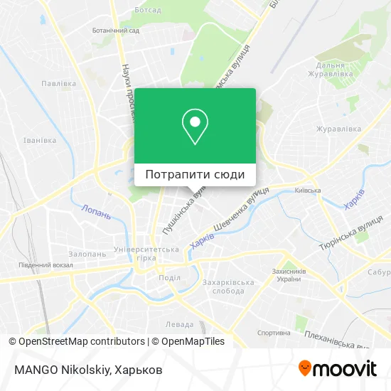 Карта MANGO Nikolskiy