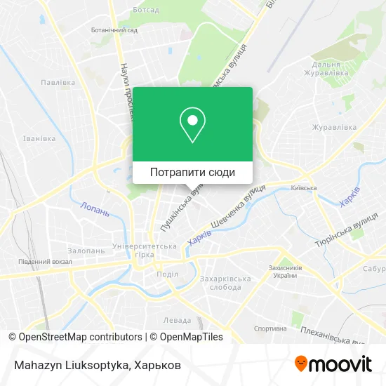 Карта Mahazyn Liuksoptyka