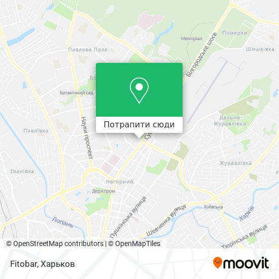 Карта Fitobar