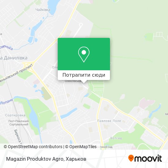 Карта Magazin Produktov Agro