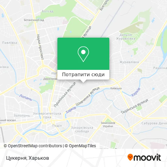 Карта Цукерня