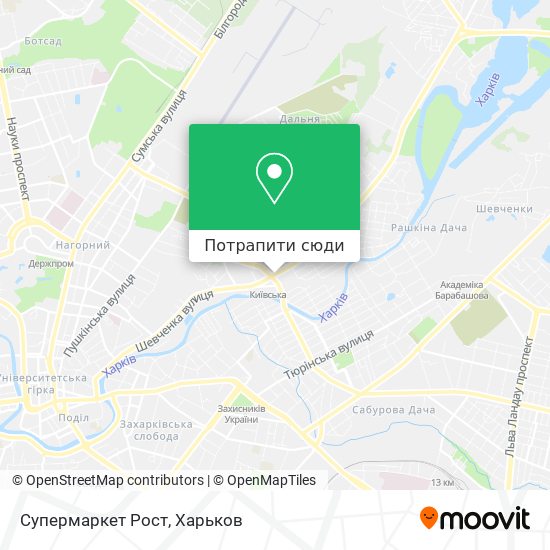 Карта Супермаркет Рост