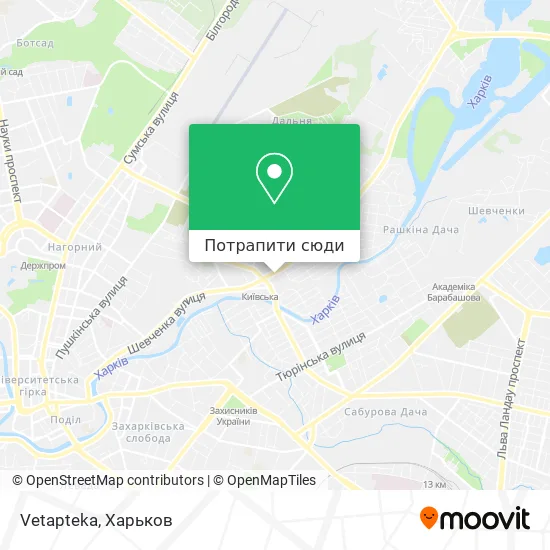 Карта Vetapteka