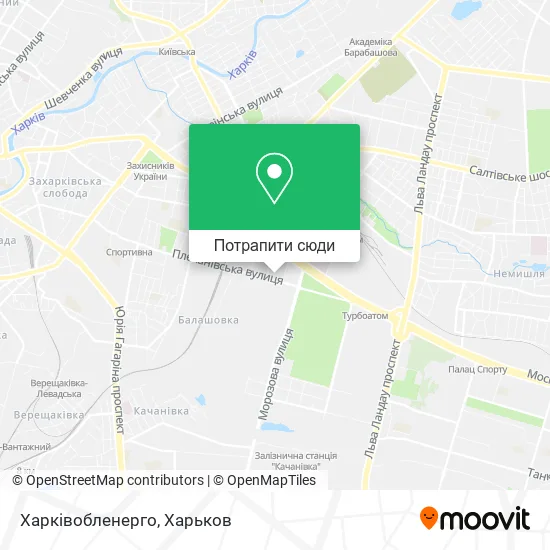 Карта Харківобленерго