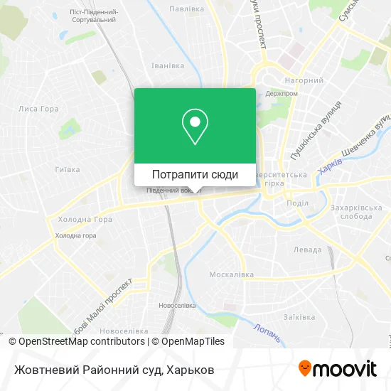 Карта Жовтневий Районний суд