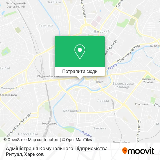 Карта Адміністрація Комунального Підприємства Ритуал