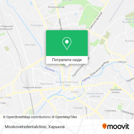 Карта Moskovetsdentalclinic