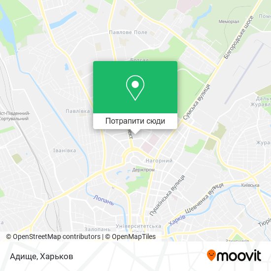 Карта Адище