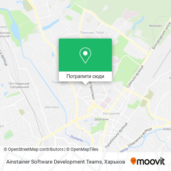 Карта Ainstainer Software Development Teams