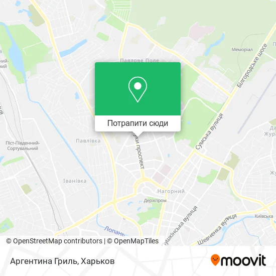 Карта Аргентина Гриль