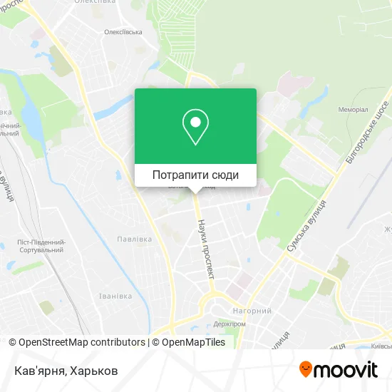 Карта Кав'ярня