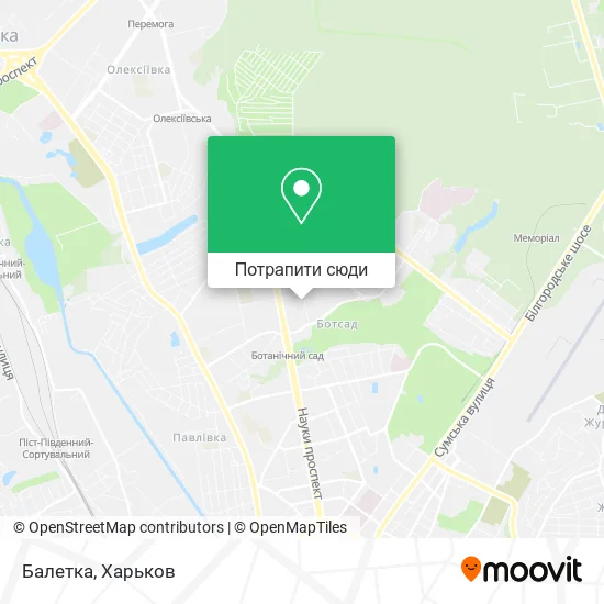Карта Балетка