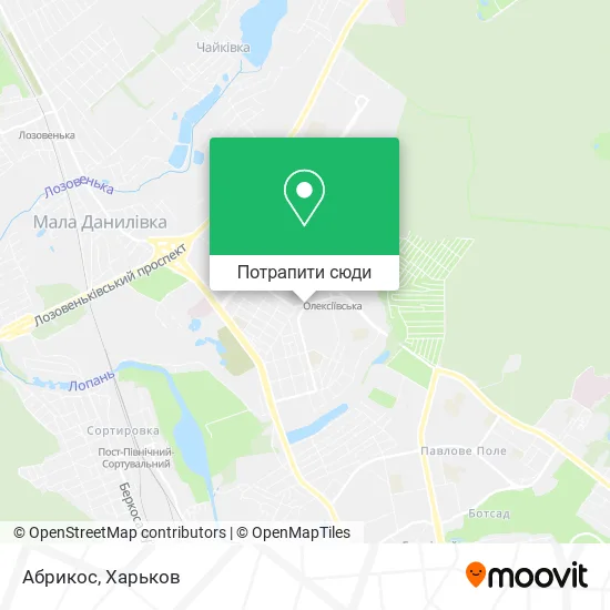 Карта Абрикос