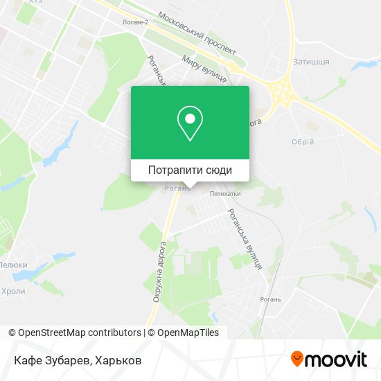 Карта Кафе Зубарев