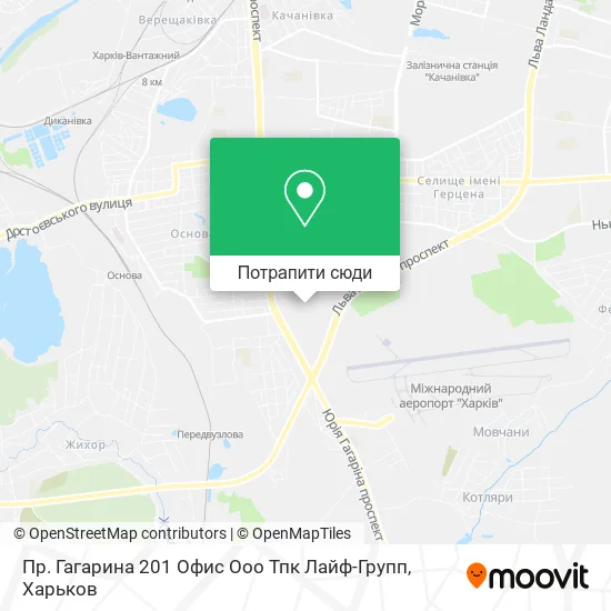 Карта Пр. Гагарина 201 Офис Ооо Тпк Лайф-Групп